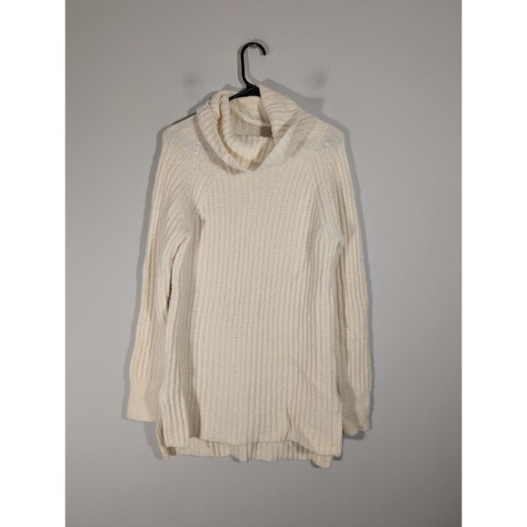 POLO Ralph Lauren Womens Beige Alpaca Blend Turtleneck Tunic Sweater Sz S Mature - Picture 1 of 7